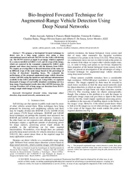 Bio-Inspired Foveated Technique for Augmented-Range Vehicle Detection
  Using Deep Neural Networks