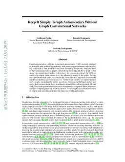 Keep It Simple: Graph Autoencoders Without Graph Convolutional Networks