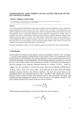 Generalized DC loop current attack against the KLJN secure key exchange
  scheme