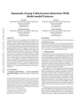 Automatic Group Cohesiveness Detection With Multi-modal Features