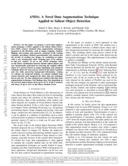 ANDA: A Novel Data Augmentation Technique Applied to Salient Object
  Detection