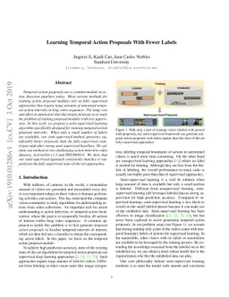 Learning Temporal Action Proposals With Fewer Labels