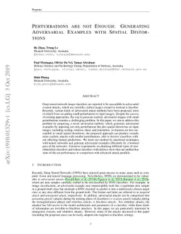 Perturbations are not Enough: Generating Adversarial Examples with
  Spatial Distortions