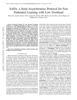 SAFA: a Semi-Asynchronous Protocol for Fast Federated Learning with Low
  Overhead
