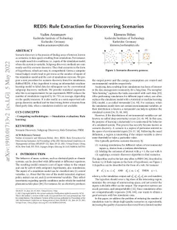REDS: Rule Extraction for Discovering Scenarios