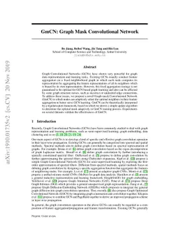 GmCN: Graph Mask Convolutional Network