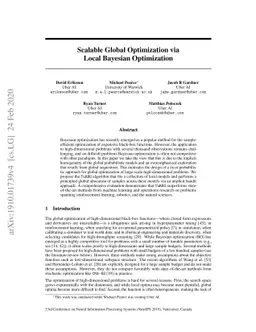Scalable Global Optimization via Local Bayesian Optimization