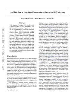 AntMan: Sparse Low-Rank Compression to Accelerate RNN inference
