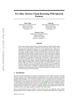 Few-Shot Abstract Visual Reasoning With Spectral Features