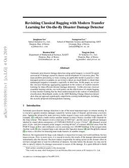 Revisiting Classical Bagging with Modern Transfer Learning for
  On-the-fly Disaster Damage Detector
