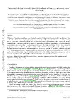 Generating Relevant Counter-Examples from a Positive Unlabeled Dataset
  for Image Classification