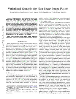 Variational Osmosis for Non-linear Image Fusion