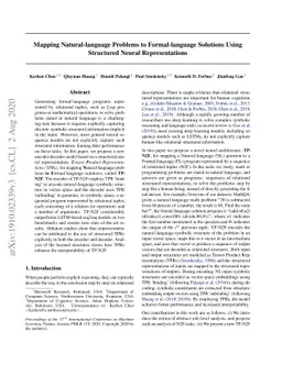 Mapping Natural-language Problems to Formal-language Solutions Using
  Structured Neural Representations