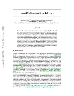 Neural Multisensory Scene Inference