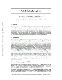 Auto-Rotating Perceptrons