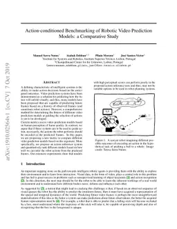 Action-conditioned Benchmarking of Robotic Video Prediction Models: a
  Comparative Study