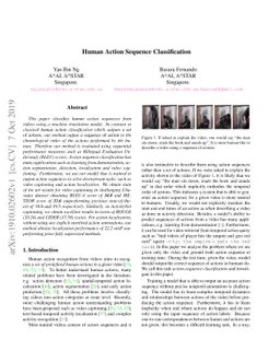 Human Action Sequence Classification