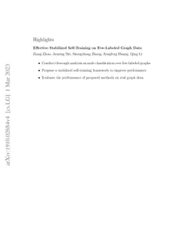 Effective Stabilized Self-Training on Few-Labeled Graph Data