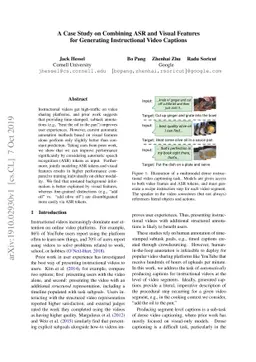 A Case Study on Combining ASR and Visual Features for Generating
  Instructional Video Captions