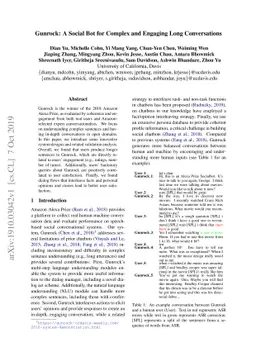 Gunrock: A Social Bot for Complex and Engaging Long Conversations