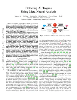 Detecting AI Trojans Using Meta Neural Analysis