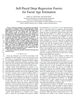 Self-Paced Deep Regression Forests for Facial Age Estimation