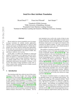 Semi Few-Shot Attribute Translation