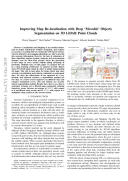 Improving Map Re-localization with Deep 'Movable' Objects Segmentation
  on 3D LiDAR Point Clouds