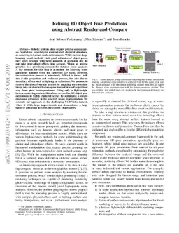 Refining 6D Object Pose Predictions using Abstract Render-and-Compare