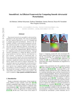 SmoothFool: An Efficient Framework for Computing Smooth Adversarial
  Perturbations