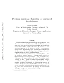 Distilling Importance Sampling for Likelihood Free Inference