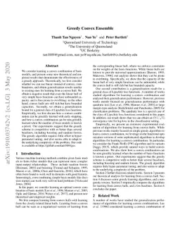 Greedy Convex Ensemble