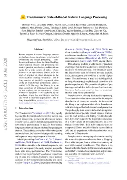 HuggingFace's Transformers: State-of-the-art Natural Language Processing