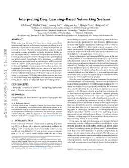 Interpreting Deep Learning-Based Networking Systems