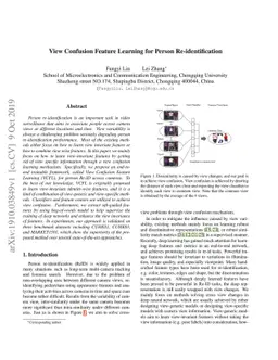 View Confusion Feature Learning for Person Re-identification