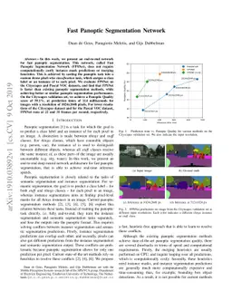 Fast Panoptic Segmentation Network