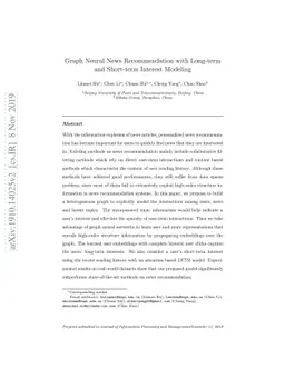 Graph Neural News Recommendation with Long-term and Short-term Interest
  Modeling