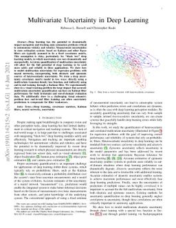 Multivariate Uncertainty in Deep Learning
