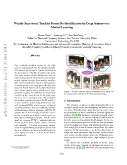 Weakly Supervised Tracklet Person Re-Identification by Deep Feature-wise
  Mutual Learning