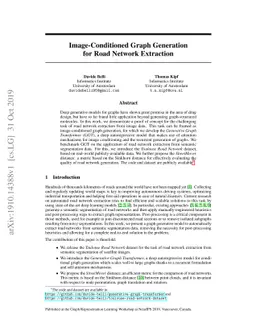 Image-Conditioned Graph Generation for Road Network Extraction