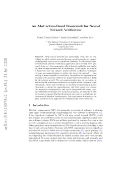 An Abstraction-Based Framework for Neural Network Verification