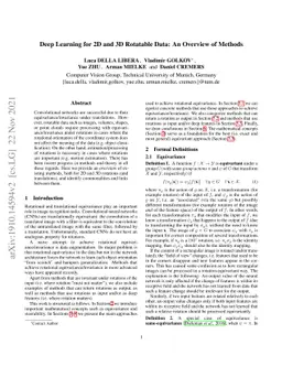 Deep Learning for 2D and 3D Rotatable Data: An Overview of Methods