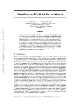 Graph Structured Prediction Energy Networks