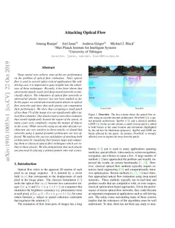 Attacking Optical Flow