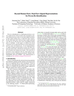 Beyond Human Parts: Dual Part-Aligned Representations for Person
  Re-Identification