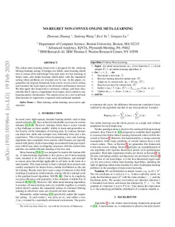 No-regret Non-convex Online Meta-Learning