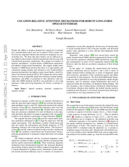 Location-Relative Attention Mechanisms For Robust Long-Form Speech
  Synthesis