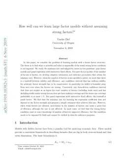 How well can we learn large factor models without assuming strong
  factors?