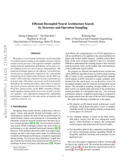 Efficient Decoupled Neural Architecture Search by Structure and
  Operation Sampling