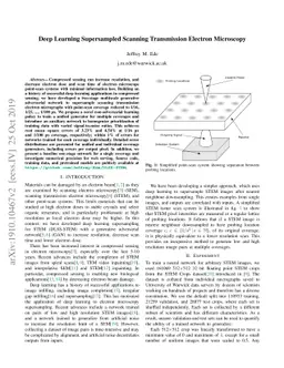 Deep Learning Supersampled Scanning Transmission Electron Microscopy